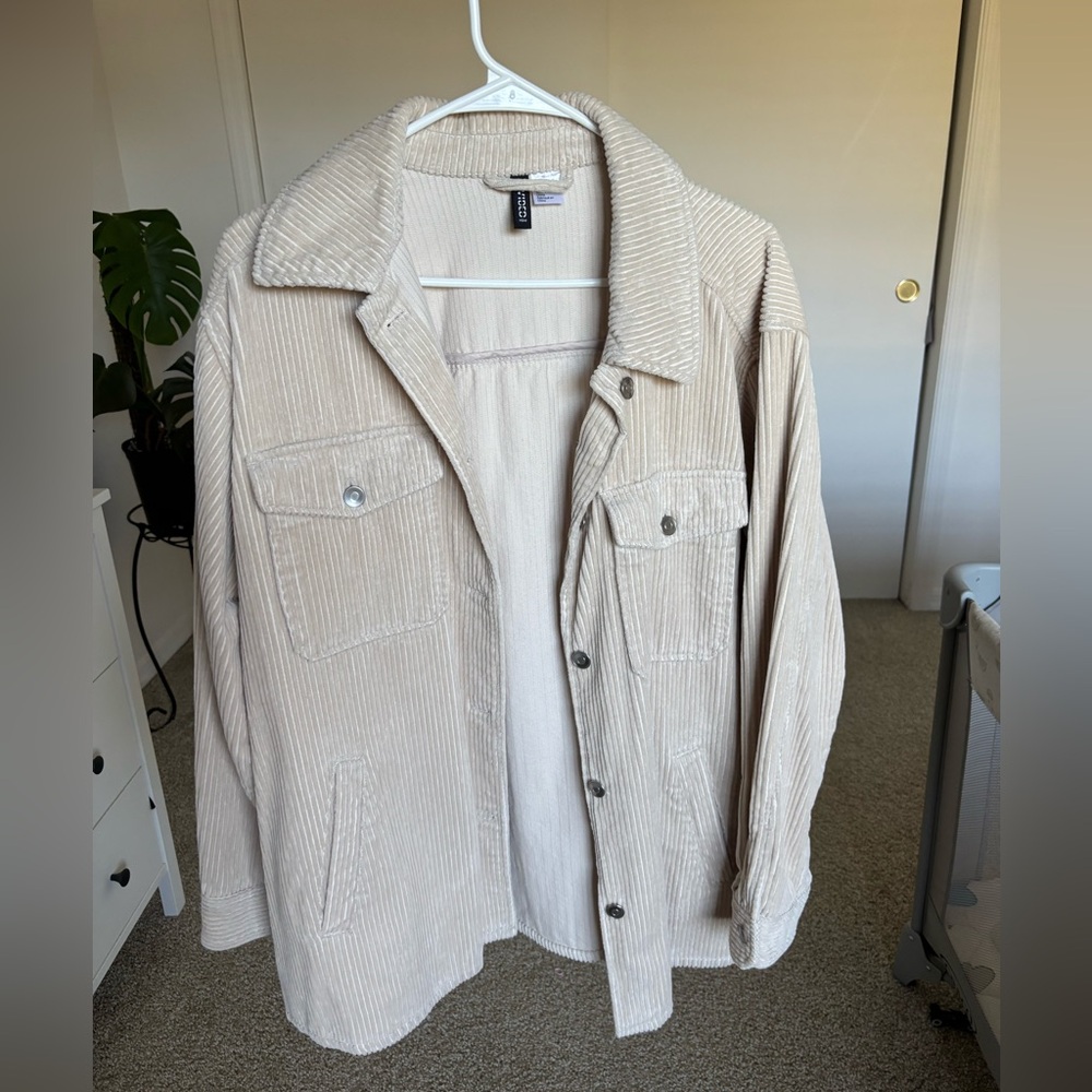 H&M Cream Corduroy Jacket